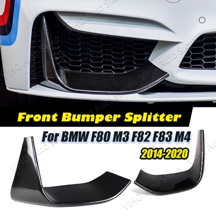 For BMW 3 Series 4 Series F80 F81 F82 F83 M3 M4 2014-2020 Car Front Fog Lamp Cover Canard Bumper Si