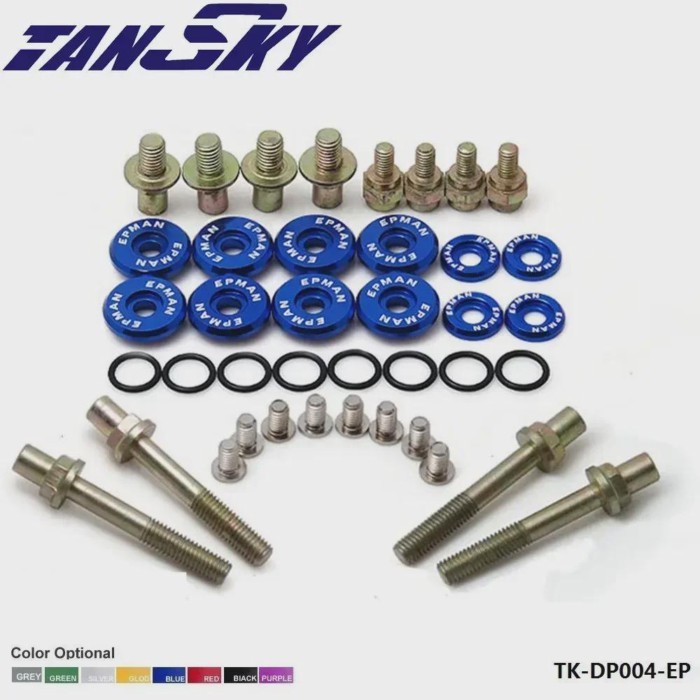 EPMAN Sport RACING for B-Series Vtec Low-Profile Anodise Aluminum Racing Valve Cover Hardware TK-DP