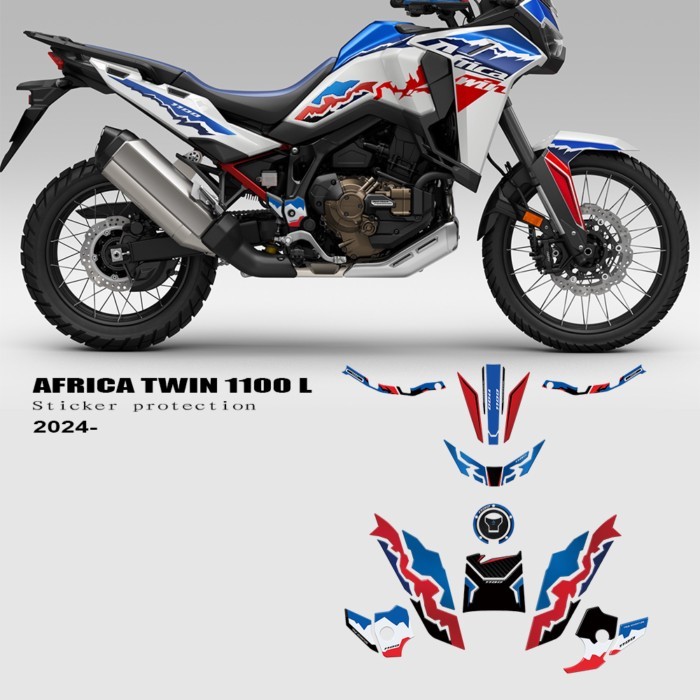 For CRF 1100L Africa Twin 2024 Africa Twin 1100 2025 Motorcycle Accessories 3D Epoxy Resin Sticker
