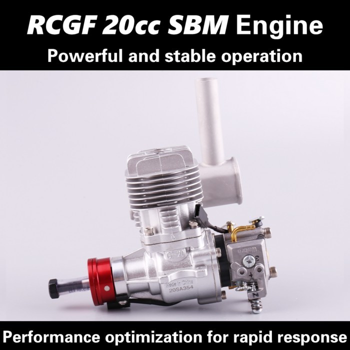 RCGF 20cc Petrol/Gasoline Engine For RC Airplane VVRC RCGF 20cc SBM Gasoline Model Engine For RC Ai