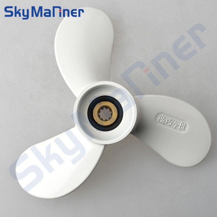 646-45942-01-EL 6L5-45949-00-EL Propeller 3X7-1/4x5-1/2-BL For Yamaha Outbaord 2T 3HP 4T F2 F2.5 64