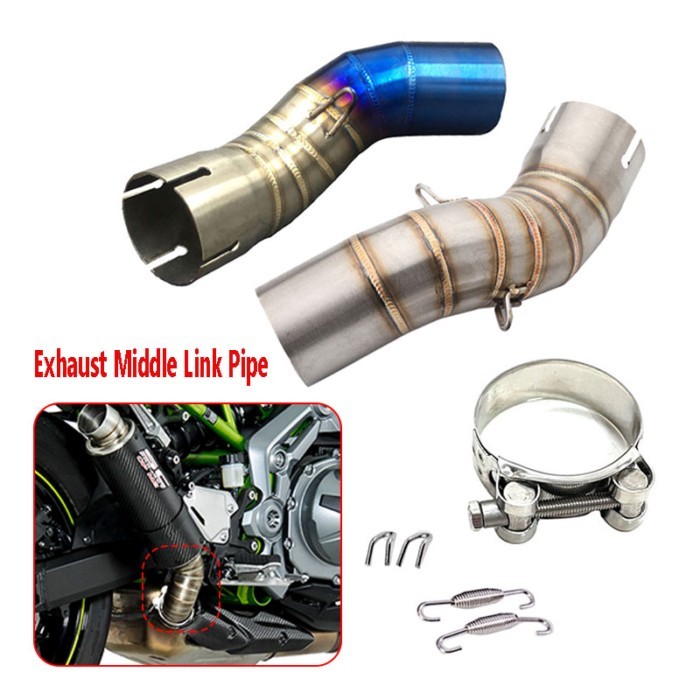 Z900 Motorcycle Connect Pipe Slip-on Exhuast Middle Link Pipe Escape Muffler Adapter For Kawasaki Z