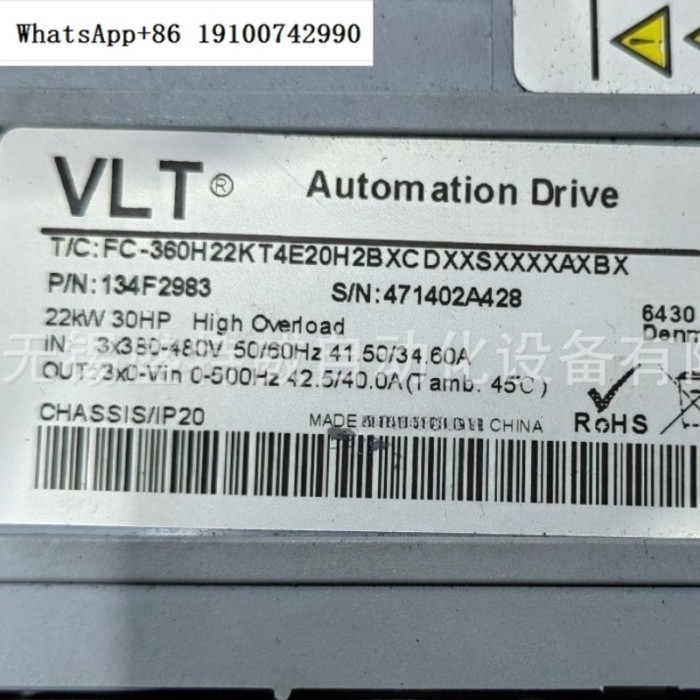 Original stock F-C-360H22KT4E20H2BXCDXXXXAXB inverter 134F2983