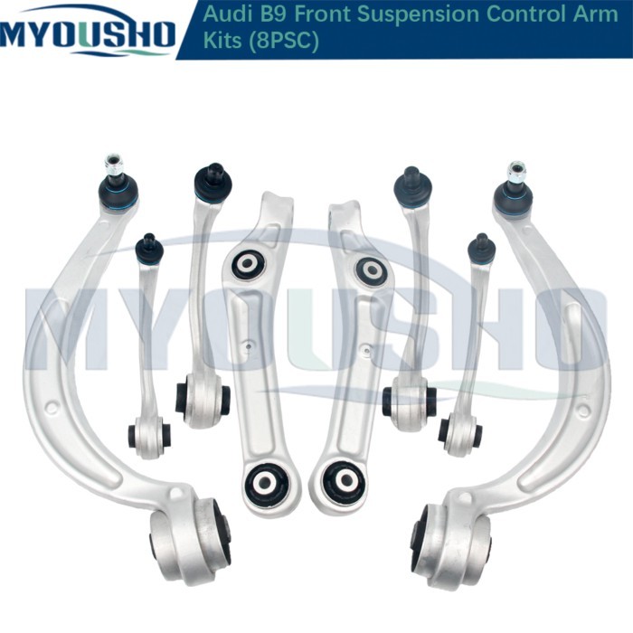 Myousho For Audi A4 B9 8W2 8WH 8W5 A5 F53 F57 F5A kits 8pcs Front Suspension Control Arm  8W0407693