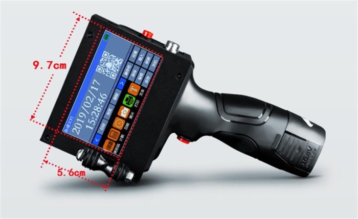 Handheld intelligent  inkjet printer Small machine product date food packaging code machine batch n