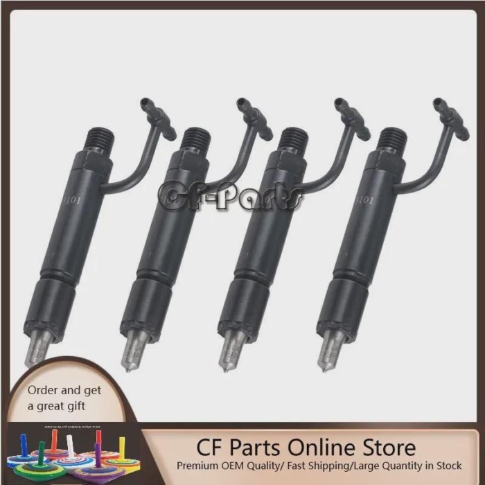 4PCS AT110293 Fuel Injector For John Deere Tractor 790 with 3TNE84 OR 990 4TNE84