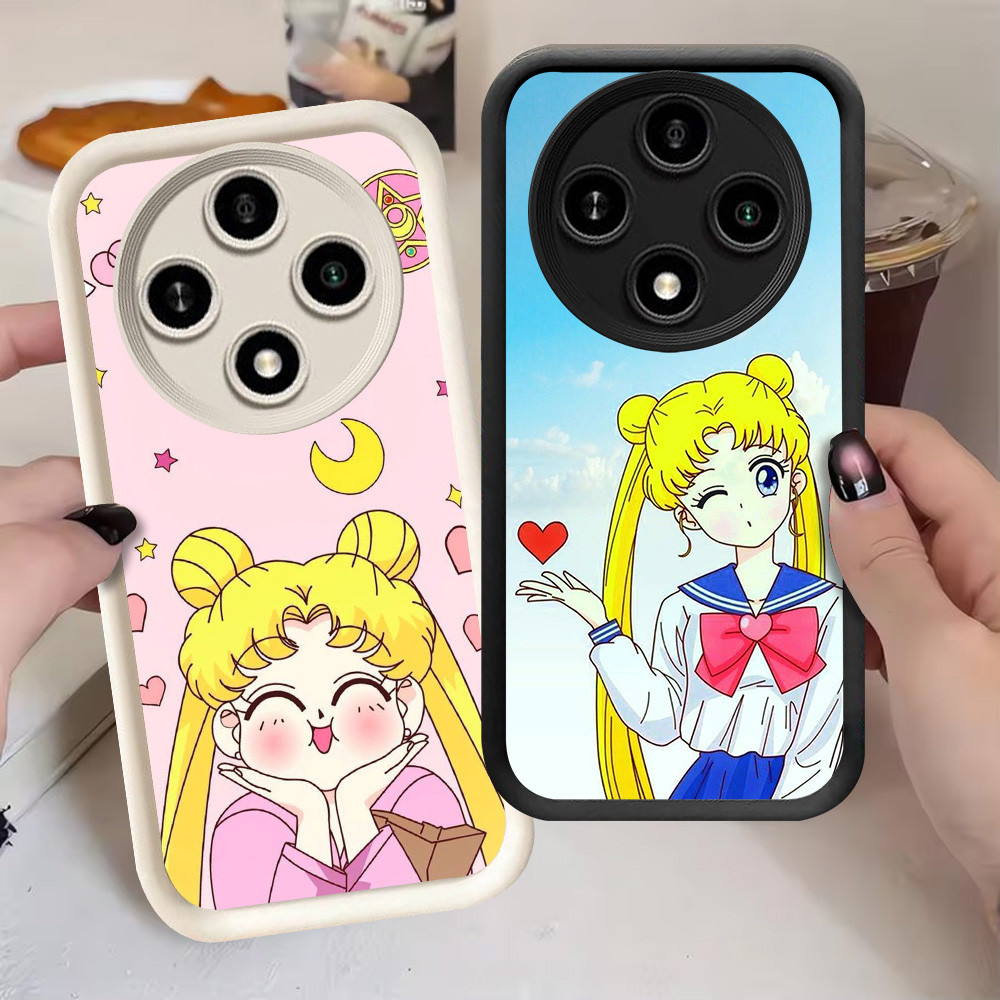 G-62 Sailor Moon Casing สําหรับ VIVO IQOO T4 13 Z10 Turbo 10 Y300 Neo Pro Plus 5G สีดําและสีขาว