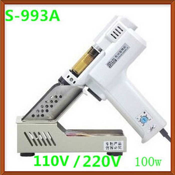 1PC Electric Vacuum Desoldering Pump Solder Sucker Gun S-993A Solder Gun Electric Soldering Irons M