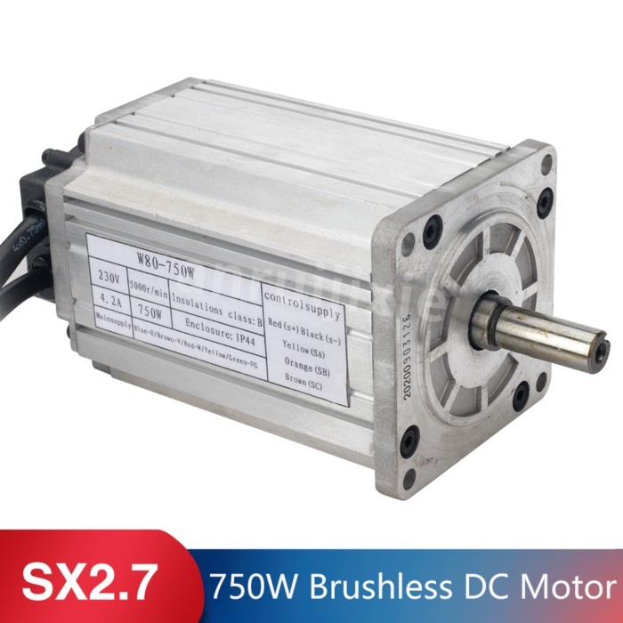 Brushless DC Motor W80-750W 4.2A 220V 5000 RPM for SIEG SX2.7.1&JET JMD-X2S Milling Machine High-Qu