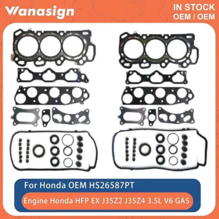 Engine Full gasket Set Fit 3.5 L For Honda Accord Pilot Crosstour HFP EX J35Z2 J35Z4 3.5L 4WD 3471c