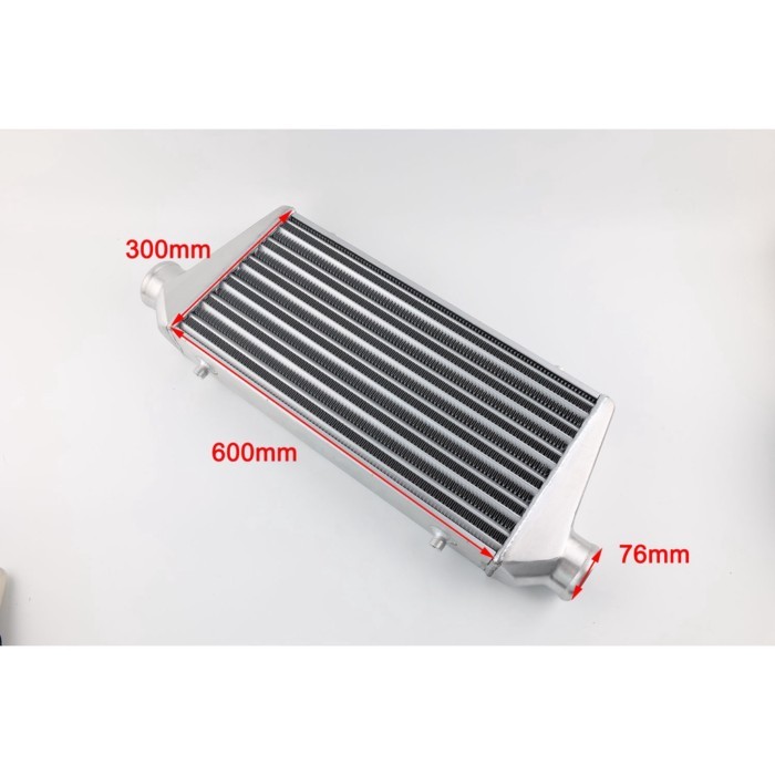 600x300x76mm Front Mount Universal Turbo Intercooler Bar&Plate OD=76mm Front Mount intercooler