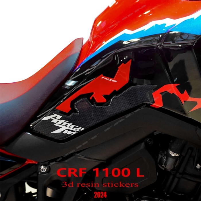 CRF1100 2024 Motorcycle Accessories 3D Epoxy Resin Sticker Protection Kit Fuel Tank Pad for CRF 110