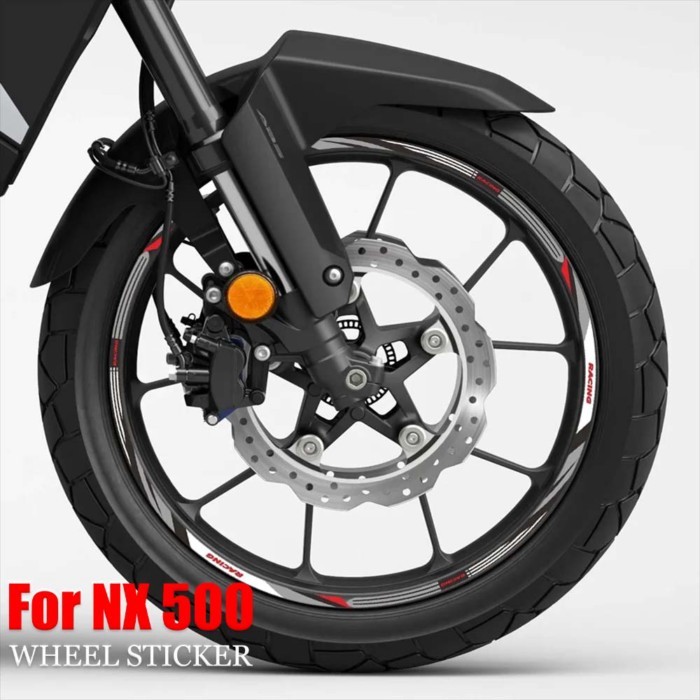 For Honda honda NX500 nx500 nx 500 Motorcycle Accessories Stickers Waterproof Decal Wheel Sticker
