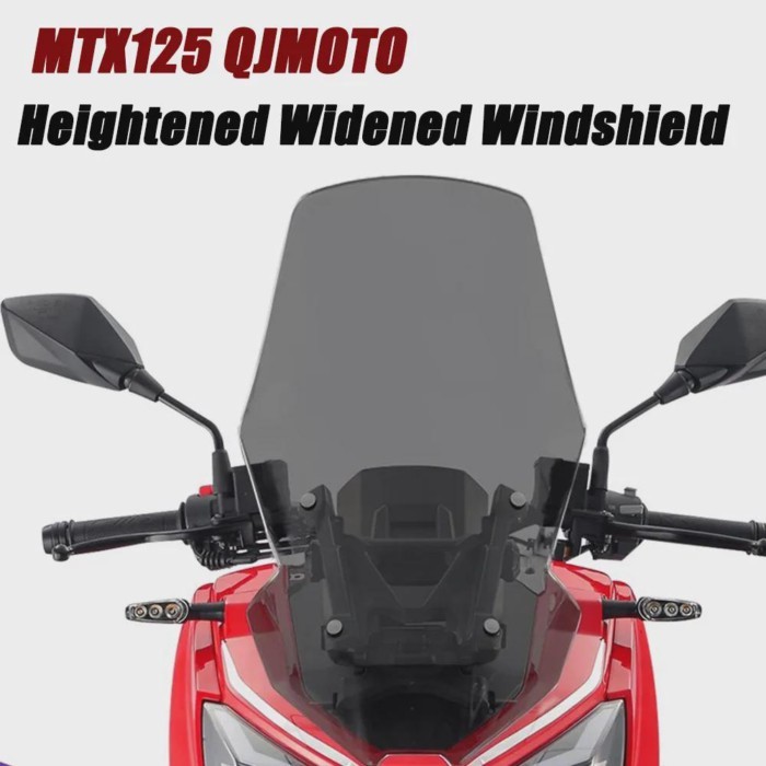 Motorcycle Windshield For QJ Moto MTX125 125MTX MTX 125 Heightened and Widened Windshield New Front
