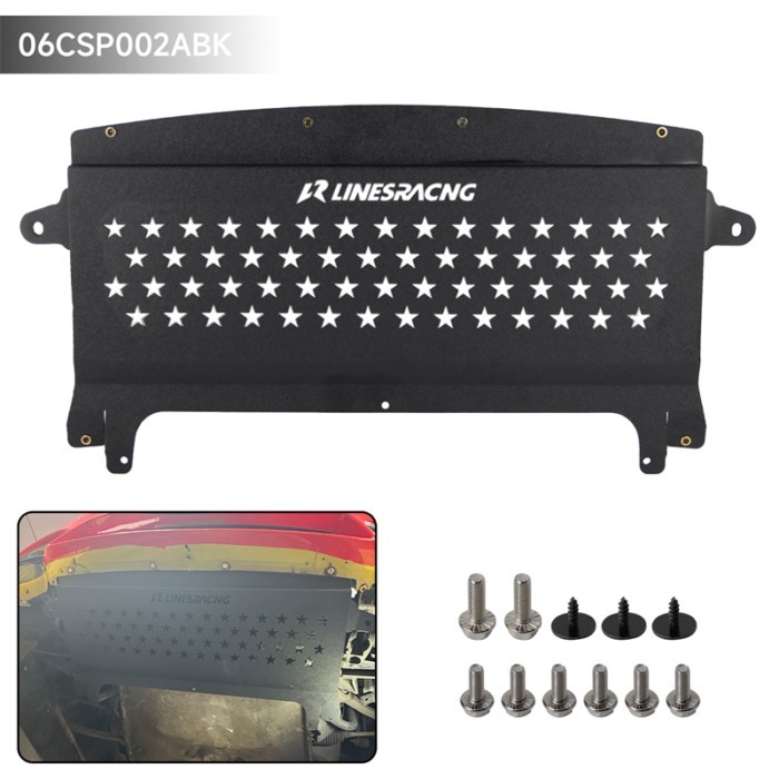 LR Oil Cooler Skid Plate Underhood Shield For BMW F8X M3 F80 15-18 M4 F82 F83 15-20 S55 Engine 3.0L