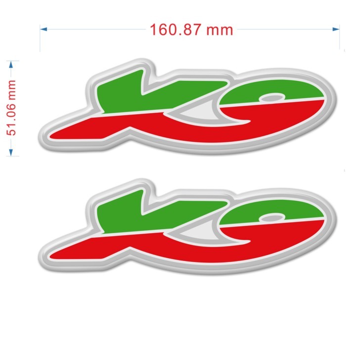 For PIAGGIO X9 125 250 500 Moto Scooter Emblems 3D Logo Motorcycle Stickers