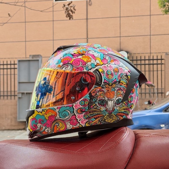 Motorcycle Full face helmet dual lens anti-fog motorbike motorcross racing helmet Casco Capacete pr