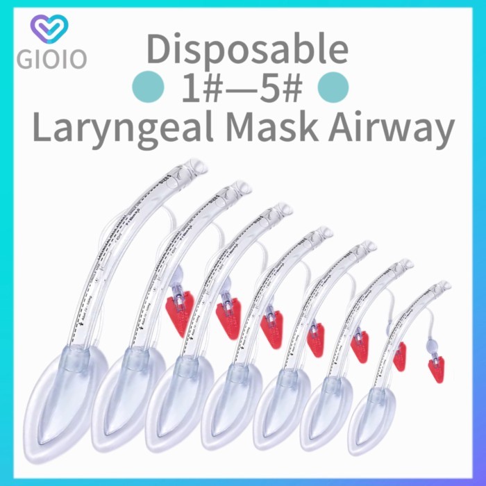 PVC Laryngeal Mask Airway Disposable Oral Medical Airway Breathing Anesthesia Mask Intubating Steri