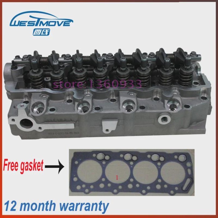 ENGINE : D4BA 4D56 4D56T D4BH  complete cylinder head assembly  full gasket  screw