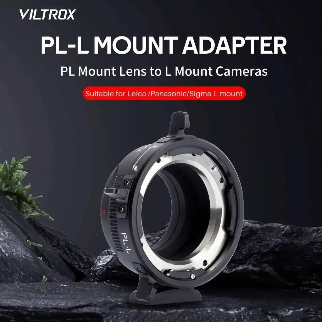 Viltrox PL-L อะแดปเตอร์เลนส์ฐานที่ถอดออกได้โฟกัสแบบแมนนวล MF สําหรับเลนส์ PL Mount Transfer to Leica