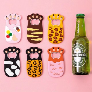 ที่เปิดขวดเบียร์กรงเล็บแมวการ์ตูนที่เปิดขวดแม่เหล็กสามมิติ