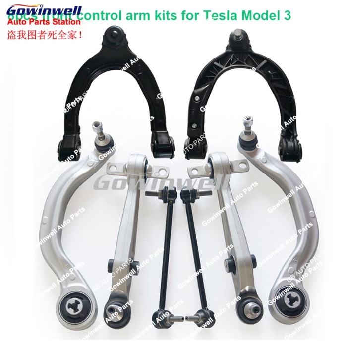 8pcs Front Suspension Control Arm Kits for Tesla Model 3 Y 1044321-00-G,1044354-00-A,1027351-00-C,1