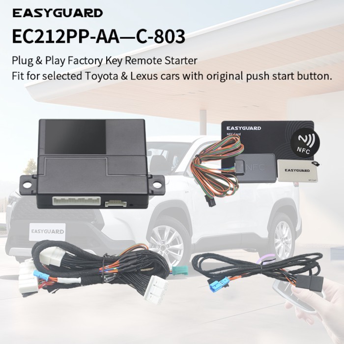 EASYGUARD Plug  Play Remote Starter fit for 2023+ Toyota Corolla Cross /Land cruiser/Prado/Wildland