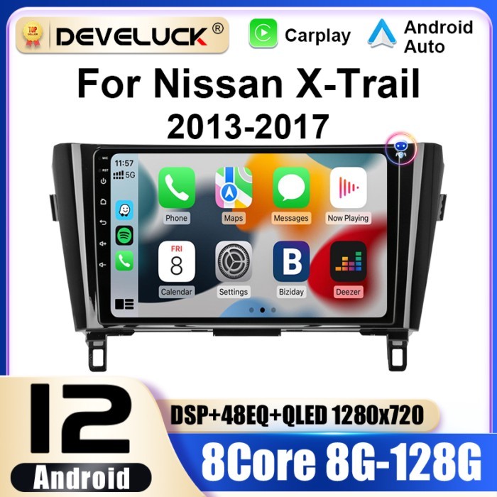 2 Din Android 12 Car Radio For Nissan X-Trail XTrail T32 Qashqai J11 T31 J10 2013-2017 Multimedia V