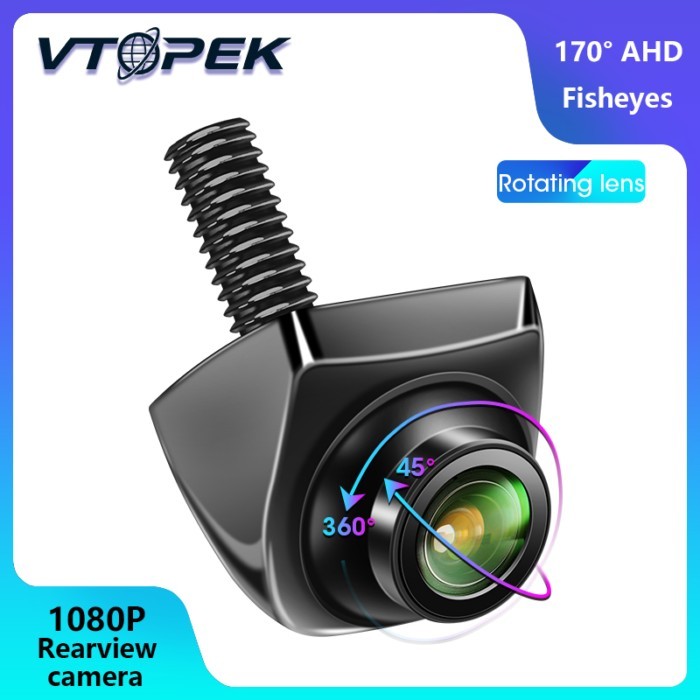 Vtopek 1080P Car Vehicle AHD Reverse Camera 170°  Adjustable Angel Lens Night Vision AHD Universal