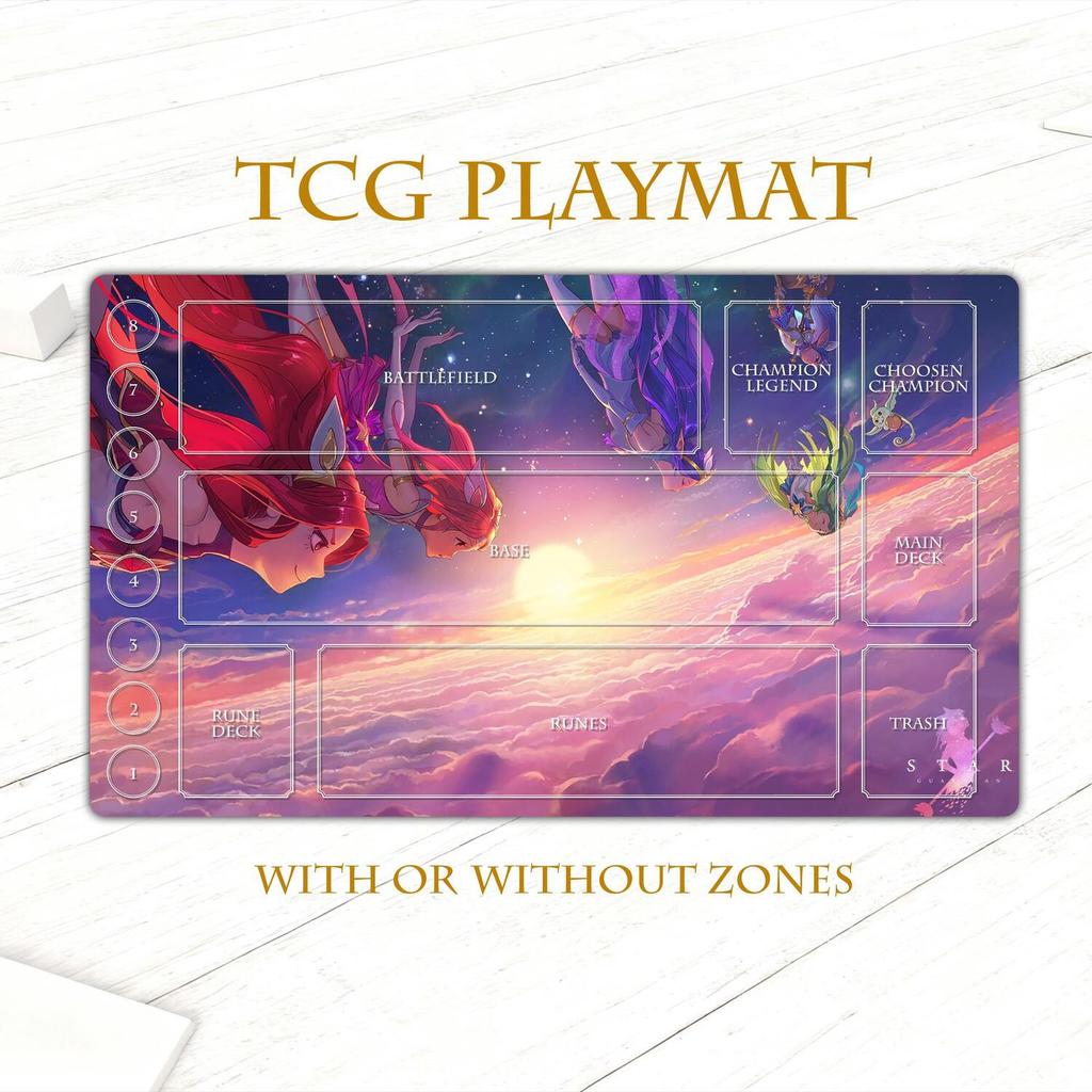 เพลย์แมท Riftbound ใหม่ – Star Guardians Lux,Lulu,Jinx,Janna