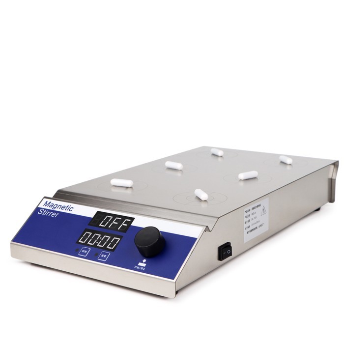 Professional Multi Position Magnetic Stirrer Lab Digital Display Mixer Perfume Stir 6-Position Magn