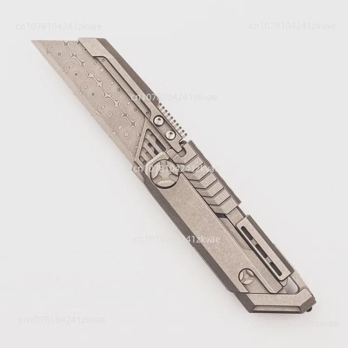 MT8 Alien Titanium Alloy Practical Knife Folding Knife Outdoor Play Portable Tactical Defense Pocke