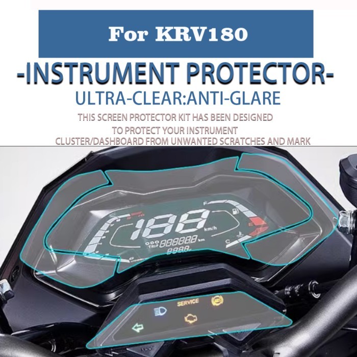 For KYMCO KRV180 KRV 180 Motorcycle Cluster Scratch Protection Film Screen Protector Dashboard Inst