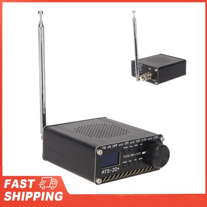 ATS 20+ Radio Receiver High Sensitivity Portable Small World Band Digital Receiver for Outdoor Camp