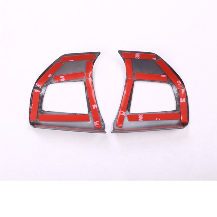 ABS Carbon fiber Style For Maserati Levante Ghibli Quattroporte Steering Wheel Button Frame Decorat