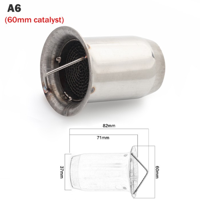 Exhaust Pipe Exhaust System DB Killer Catalyst Motorbike Exhaust Muffler Silencer Noise Sound 51mm