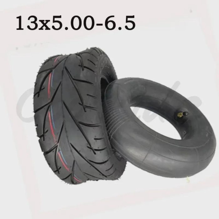 13x5.00-6.5 Tire Wear-resisting Pneumatic Tyre 5.00-6 Inner Tube for Motor Wheel FLJ K6 Electric Sc