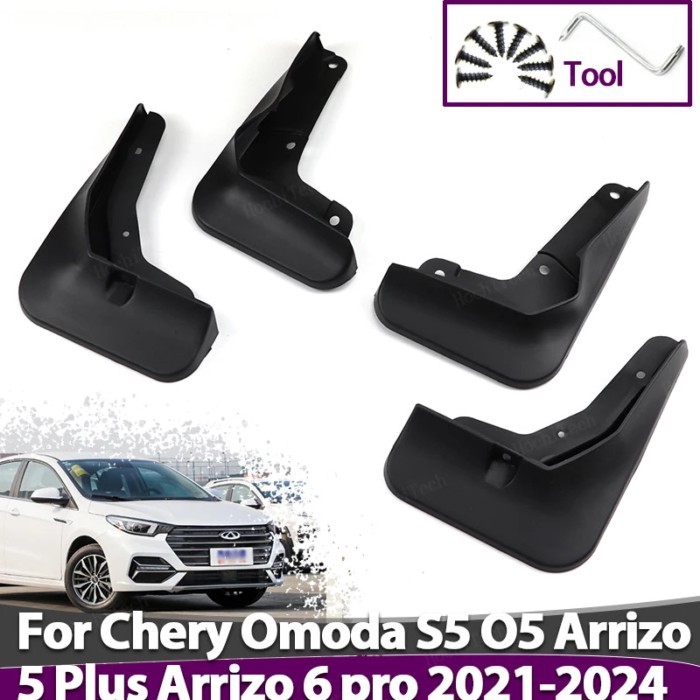 4x Car Mud Flaps Guard Mudflap Splash Guard Protection wheel Mudguard For Chery Omoda S5 O5 Arrizo