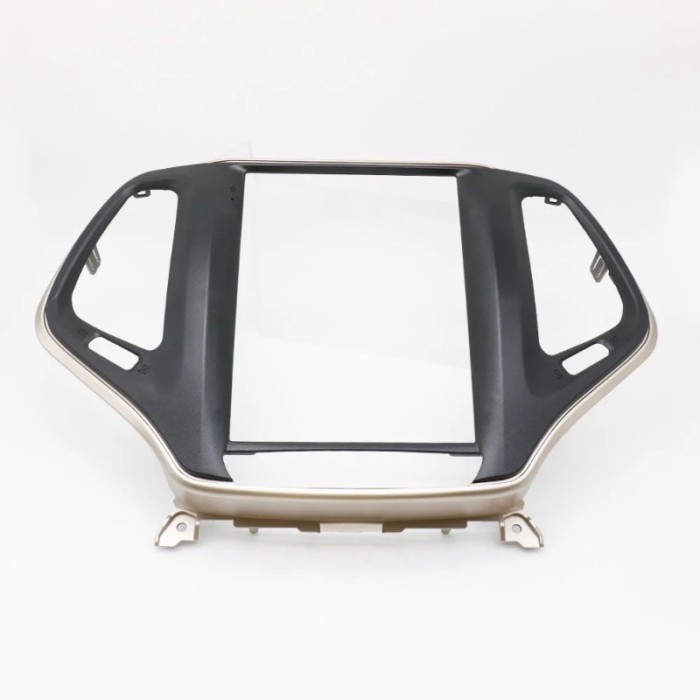 9.7 Inch 2 Din Car Radio Fascias For JEEP CHEROKEE 2016 Tesla Style Multimedia Frame Video Player N