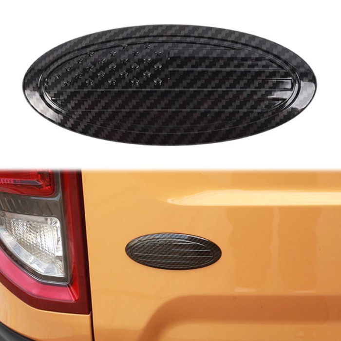 Front Grille Rear Trunk Stickers Emblem Letter Panel Decor Cover Trim for Ford Bronco Sport Mustang