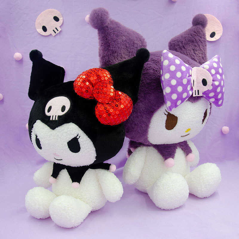 ของแท้ Sanrio ตุ๊กตาตุ๊กตา Kuromi ตุ๊กตา Kuromi ตุ๊กตาของเล่นหมอนส่งแฟนของขวัญวันเกิด