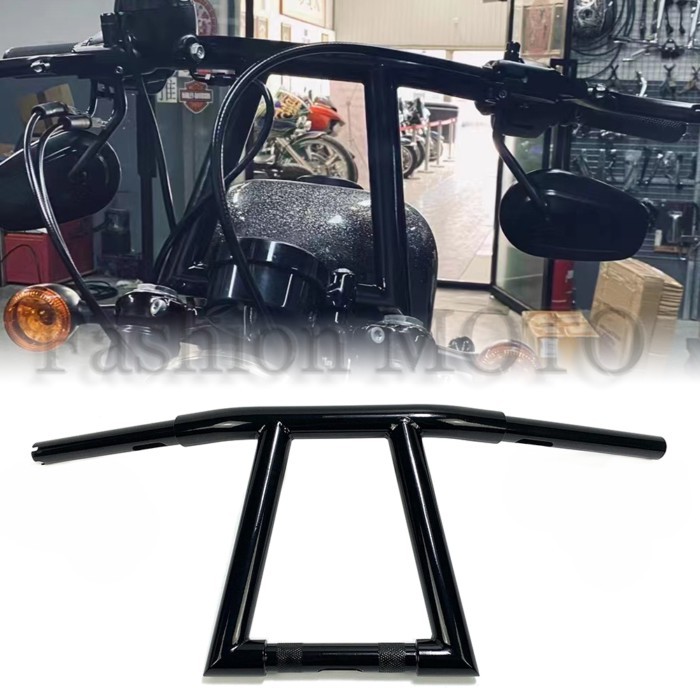 Motorcycle 1-1/4 inch to 1 inch Window Bar Handlebars For Harley Sportster XL883 XL1200 X48 Iron Cu