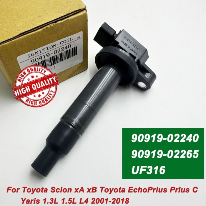 90919-02240 Ignition coil For Toyota Scion ECHO PRIUS YARIS 1.5L1.3L 1NZFE 2NZFE 2000-2019 90919022