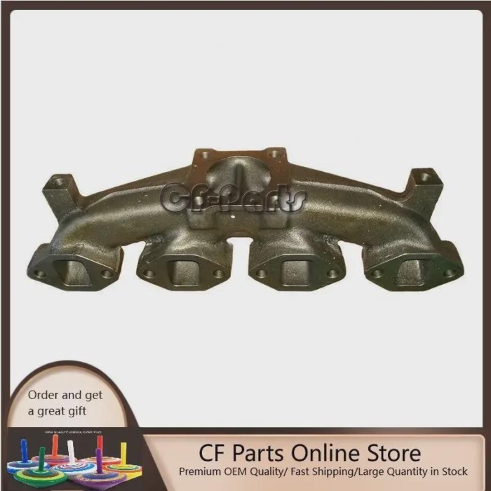 4D95 Exhaust Manifold FITS for Komatsu PC60-5  PC60-6 PC60-7 4D95L 6204-13-5110