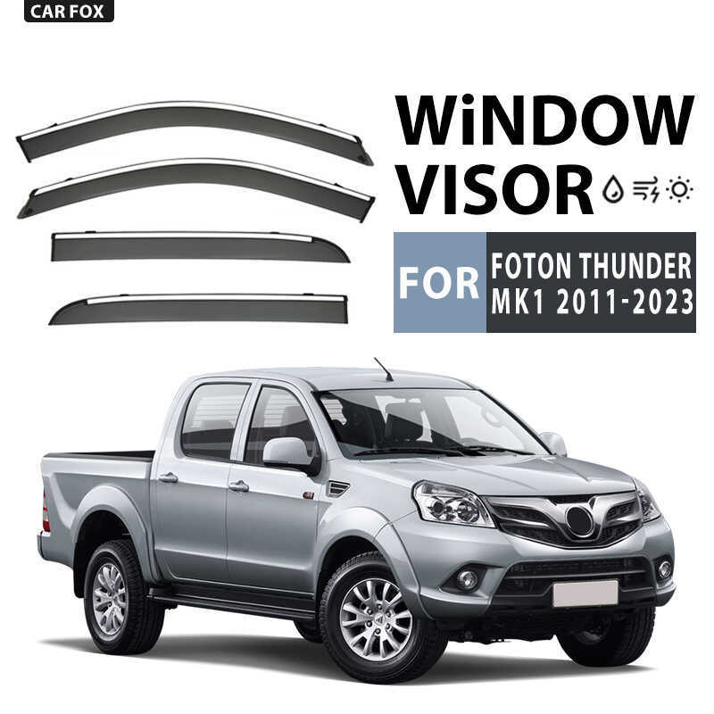 เหมาะสําหรับ Foton Foton Thuntr Window visor หน้าต่างกันฝนกันฝนกันฝน Sun Visor Rain Eyebrow