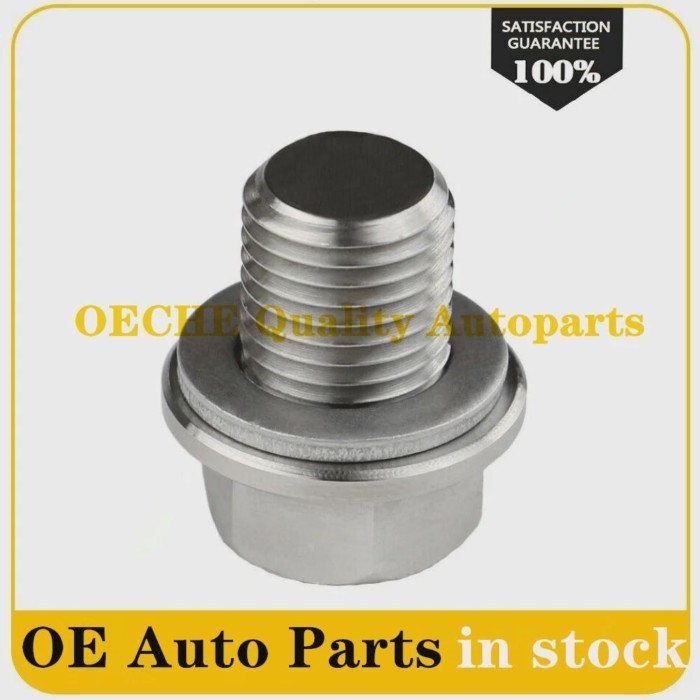 M14x1.5mm Car Engine Oil Drain Plug Bolt Silver with Washer  for Honda Accord CR-V CRX MDX Civic CR