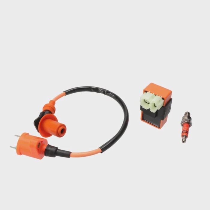 Motorcycle Lgnition Coil Racing CDI Box 6 Pin A7TJC Spark Plug Suitable for GY6 50CC125CC150CC Mope