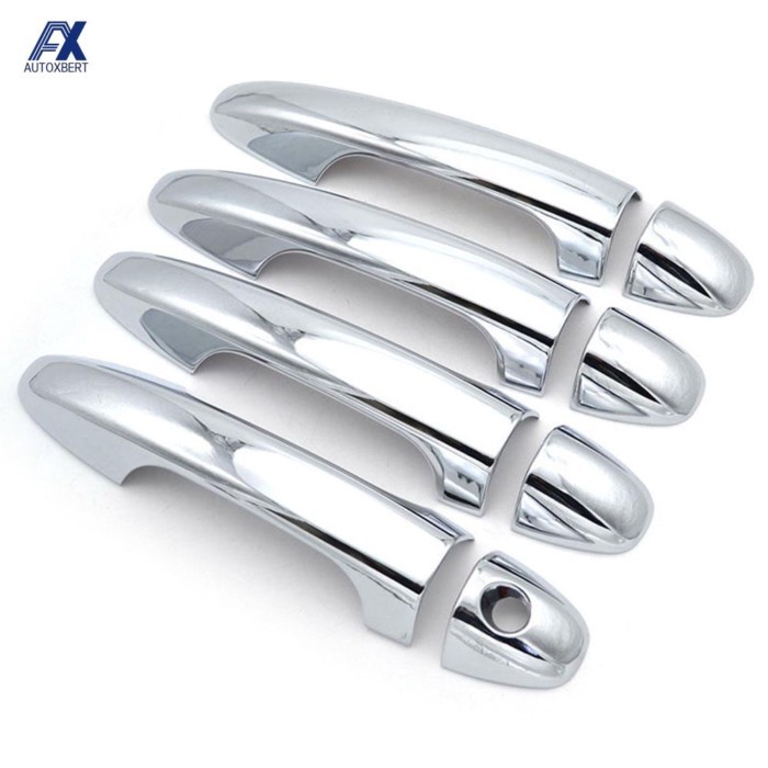 Chrome Car Door Handle Cover Trim Sticker Car Styling Auto Accessories For Toyota RAV4 RAV 4 xa40 2