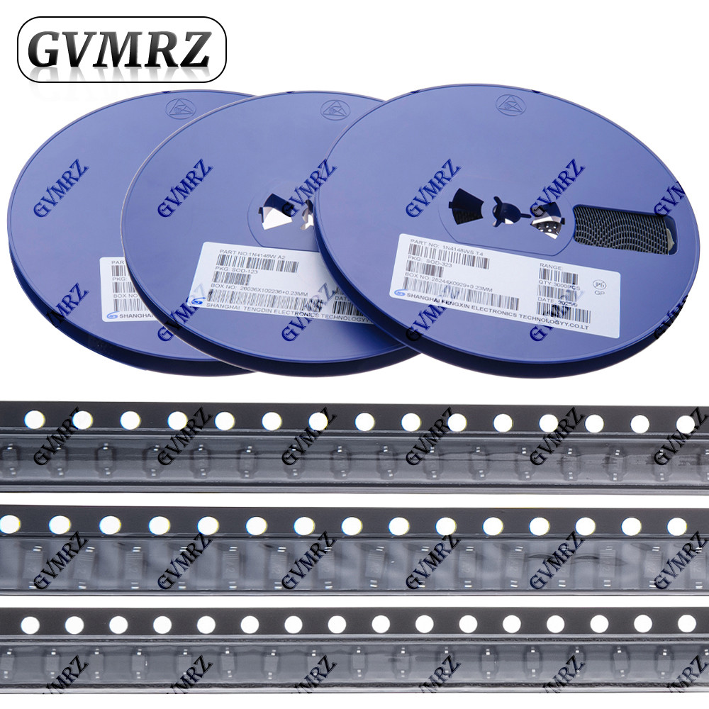 3000PCS SMD ไดโอด Assortment 1N4007, 1N4148W, 1N5819W, MBR0520LT1G, MBR0530W Surface Mount Diodes