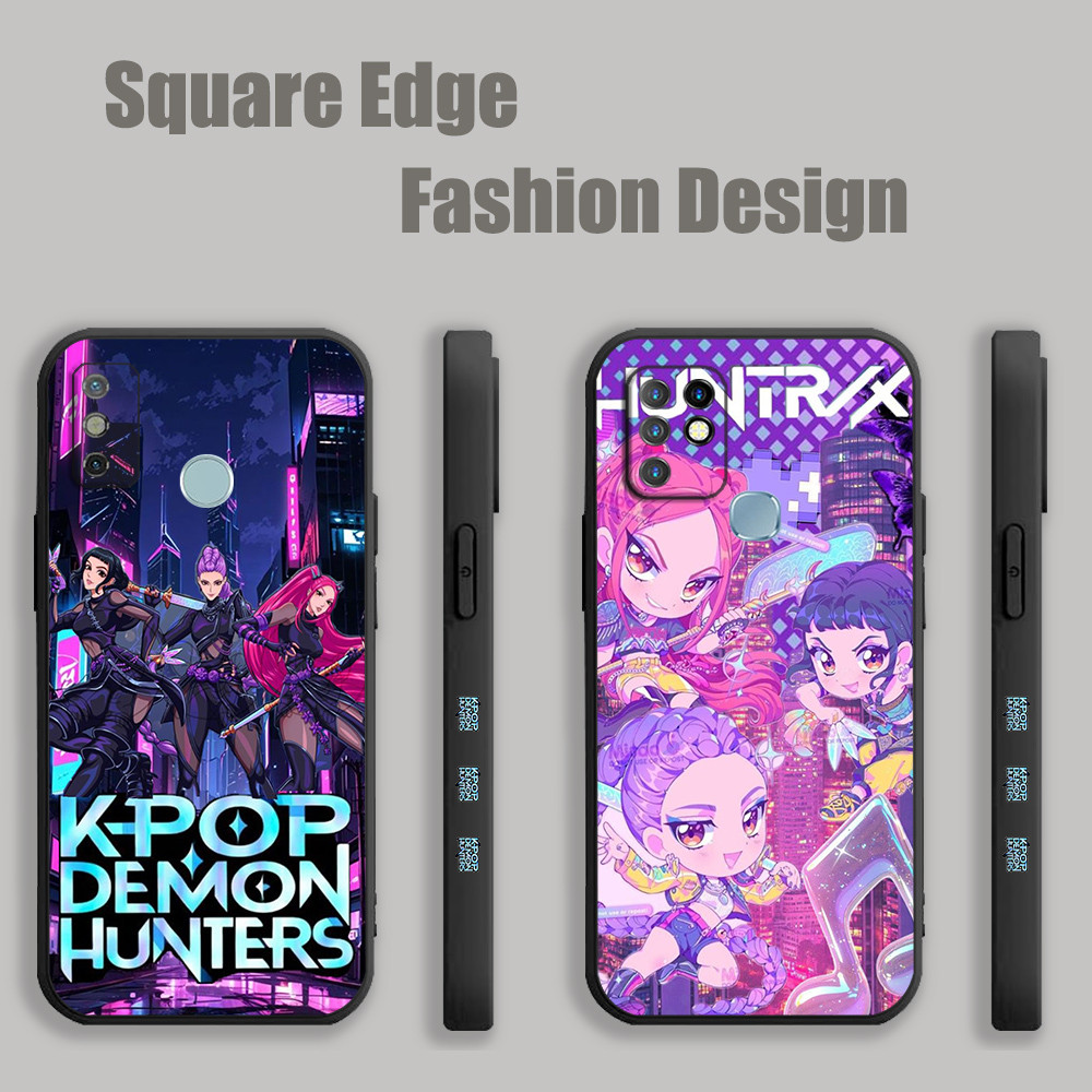 ปลอกสําหรับ Infinix Hot 9 Pro หมายเหตุ 10 11 12 G88 สมาร์ท 6 7 ร้อน 30i 20 20s Kpop Demon Hunters Ru
